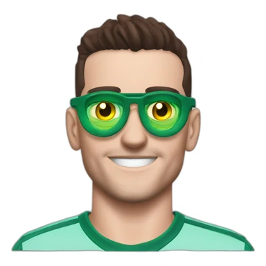 John McGinn finger goggles Aston villa sticker