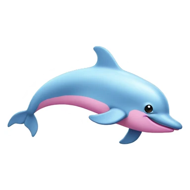pink pastel dolphin sticker