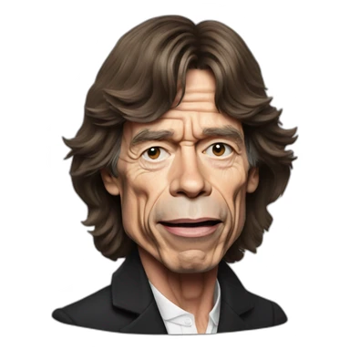 mick jagger sticker