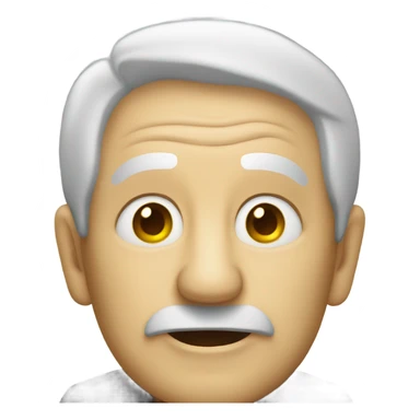 Old person with cob webs sticker