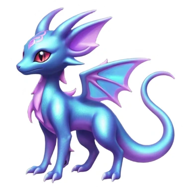 Shiny Ethereal Celestial Salandit-Noibat-Espeon-Hybrid (Full body) sticker