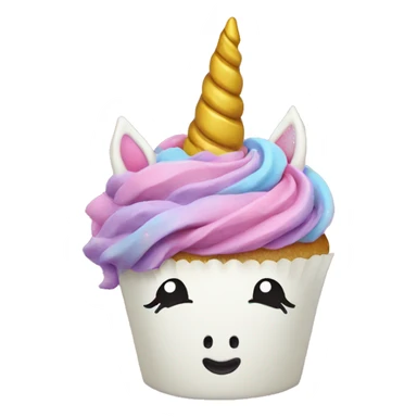 Unicorn cupcake  sticker