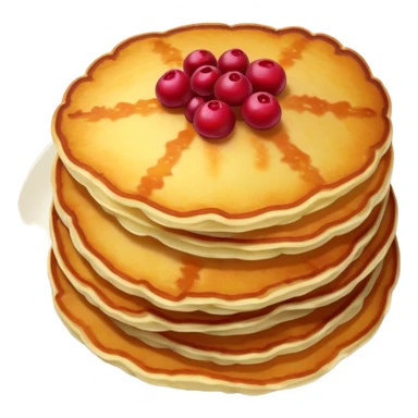 Potato pancakes with lingonberries  sticker