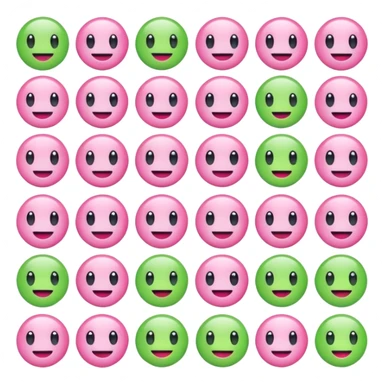 Crea una mezcla de este💚y de este😘 sticker