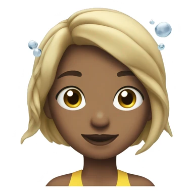 Girl swim freestyle in the water  sticker