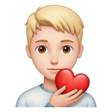 Person with a big heart  sticker