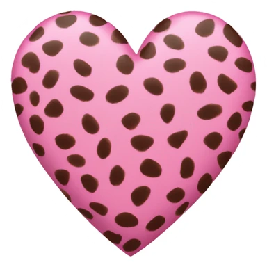Pink Cheetah Print heart sticker