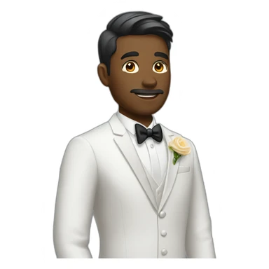 Groom waiting the bride sticker