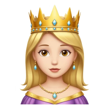 Princess wearing a crown  sticker