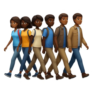 create an emoji to represent foot traffic sticker