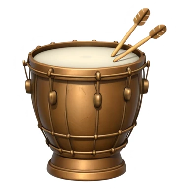 Drum statue sticker