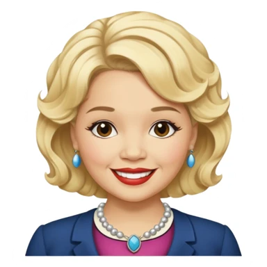 Etta James with blonde hair sticker