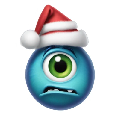 Monsters Inc christmas mood one eye  sticker
