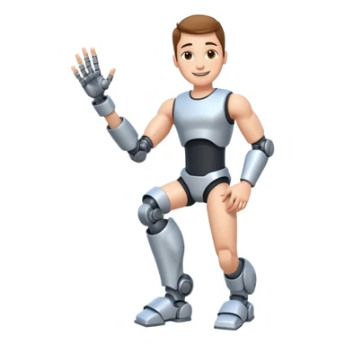 Ich fühle mich fröhlich, weil ich taglich positive Lust habe. Außerdem habe ich gestren Unfall gemacht. Uhhh aber … ich bin stark 💪🏼🦿🦾 sticker