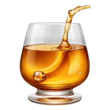 Whisky glass sticker
