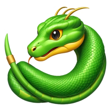 A viper emoji in Apple style. sticker