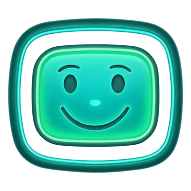 A THANK YOU SIGN IN NEON TEAL GREEN... AS IF ITS A REAL NEON SIGN sticker