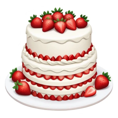 2 tier Strawberry Cake sticker