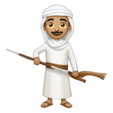 bahraini man with traditional ghitra sticker