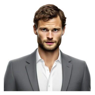Photo Realistic Jamie Dornan as Mr Grey sticker