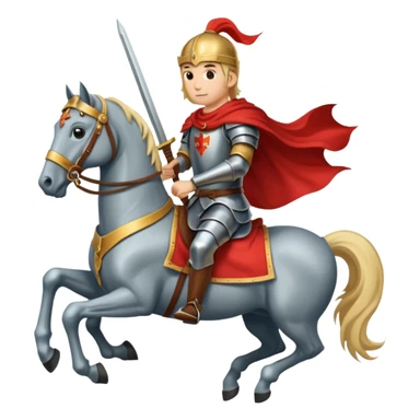 Brave horse, brave knight sticker