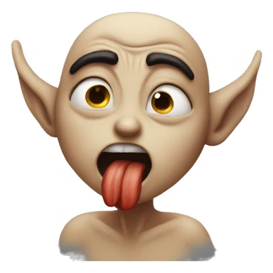 Angry fae blowing a kiss sticker