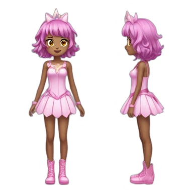 magical girl full body sticker