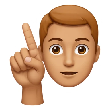 a finger pointing at the camera sticker