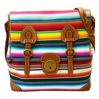 Realistic dooney and Bourke serape pattern satchel purse. sticker