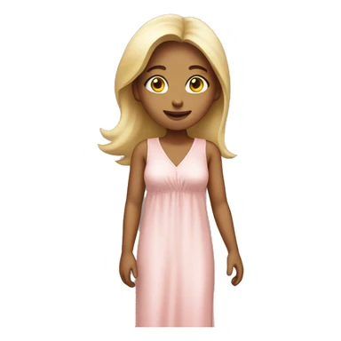 Woman wearing sleeveless nighty  sticker