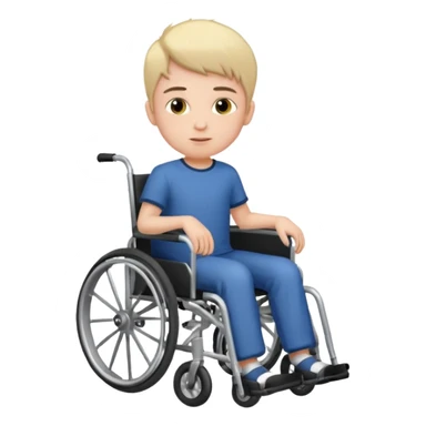Junge im Rollstuhl sticker