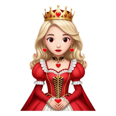 Freya Skye lose my head junior Eurovision 2022 red queen of hearts style sticker