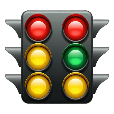 horizontal traffic light sticker