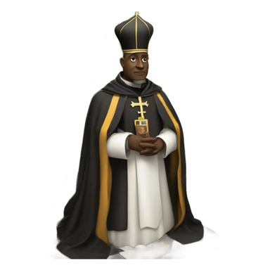 black bishop captured on a chessboard sticker