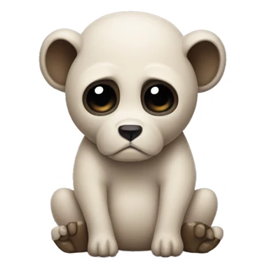 A skully sad endangered species animal sticker