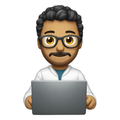 a programmer in the space sticker