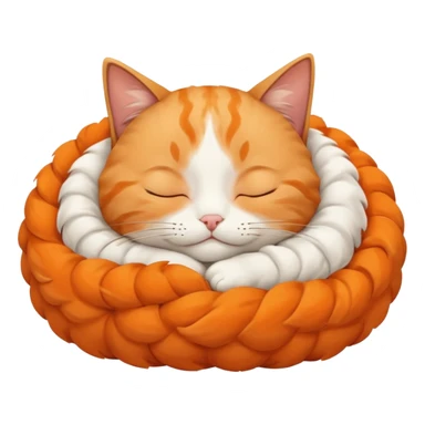 cat sleeping in dreems sticker