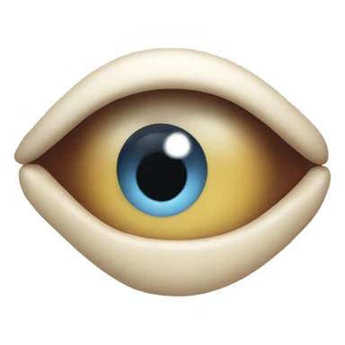 A twitching eye and laughing face  sticker