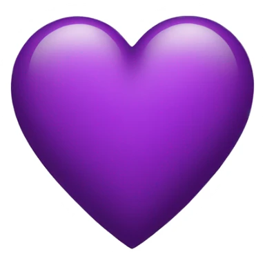 Ios heart purple sticker