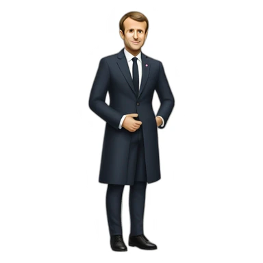Emmanuel macron en robe sticker