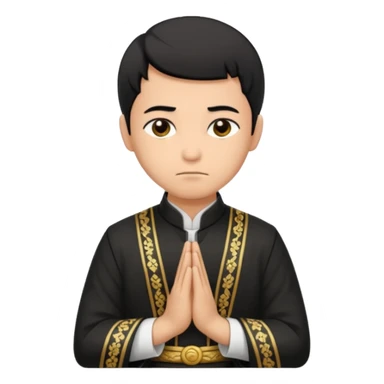 Man bowing taken from behind sticker