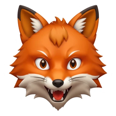 lisek który jest wściekły  sticker