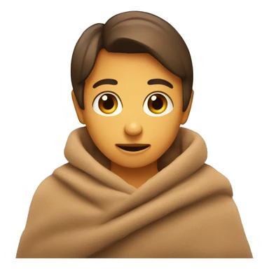 soft brown blanket sticker