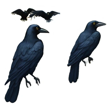 Van Gogh crows painting  sticker