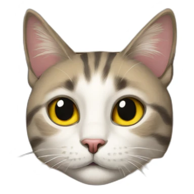 Cat in cardboard box sticker