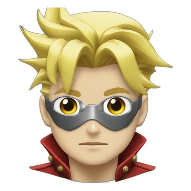 Vash the Stampede (TriGun ‘98) (Portrait, front facing, Apple iOS 17 style) sticker