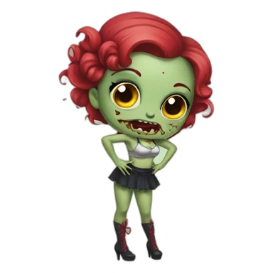 zombi pinup sticker