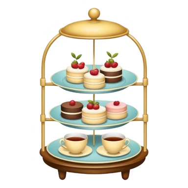 afternoon tea stand sticker