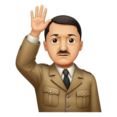 Hitler hitting the dab sticker
