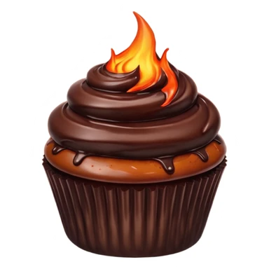 Lava cupcake sticker